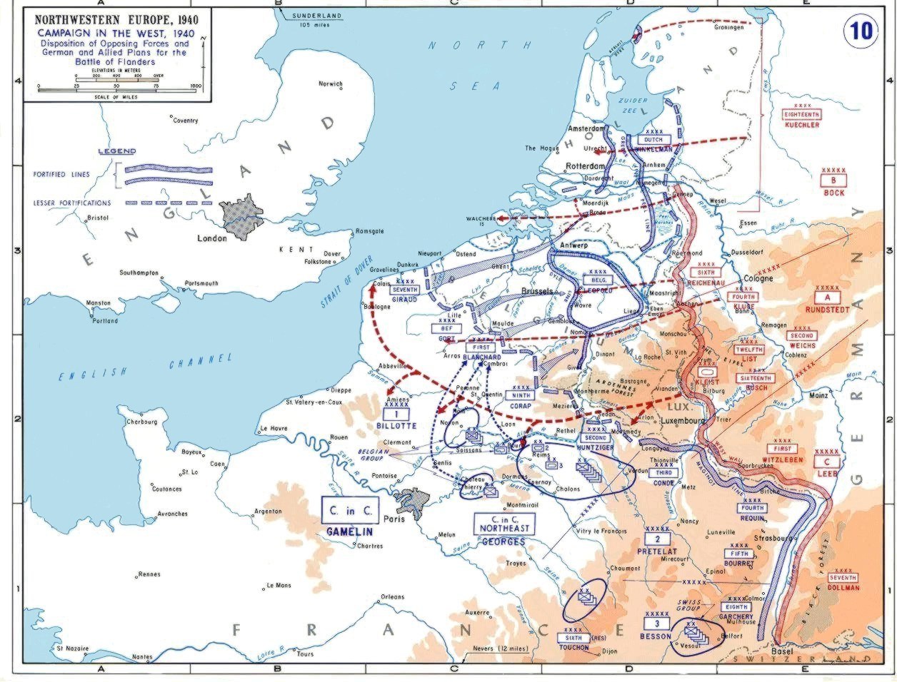 Northwest Europe Spring 1940: Allied Defense Vs. German Invasion Plan ...